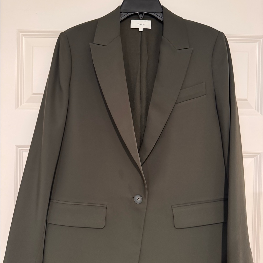 Vince Boyfriend Blazer - Deep Laurel - Picture 3 of 4
